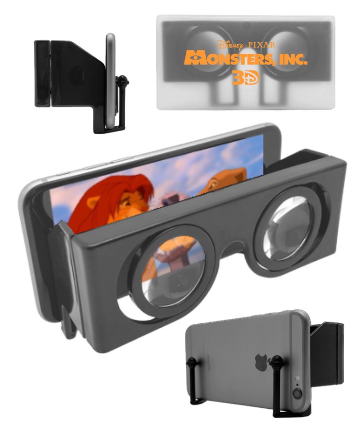 glasses attached to phone